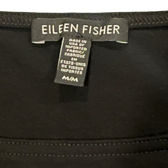 Eileen Fisher Jersey Cap Sleeve Dress Size Medium - Picture 4 of 5